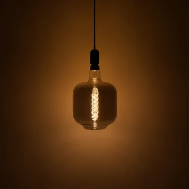 Лампа светодиодная LED Vintage Filament Flexible DL180 8W E27 180*295mm Gray 2400K 1/6 | 164802008 | Gauss