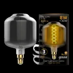 Лампа светодиодная LED Vintage Filament Flexible DL180 8W E27 180*295mm Gray 2400K 1/6 | 164802008 | Gauss