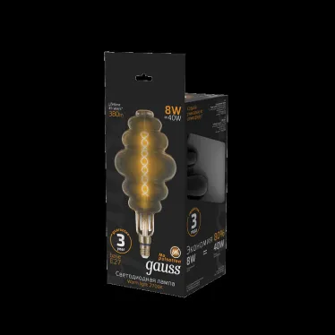 Лампа светодиодная LED Vintage Filament Flexible BD200 8W E27 200*410mm Gray 2700K 1/6 | 159802008 | Gauss