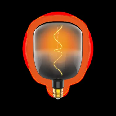 Лампа светодиодная LED Filament V140-DC Black-Clear 5W E27 200lm 1800K 140*204mm 1/6 | 1008802105 | Gauss