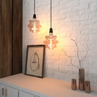 Лампа светодиодная Led Vintage Filament Flexible BD180 8W 560lm E27 180*250mm Golden 2400K 1/4 | 161802008 | Gauss