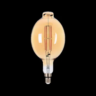 Лампа светодиодная LED Vintage Filament BT180 8W E27 180*360mm Amber 780lm 2400K 1/6 | 151802008 | Gauss
