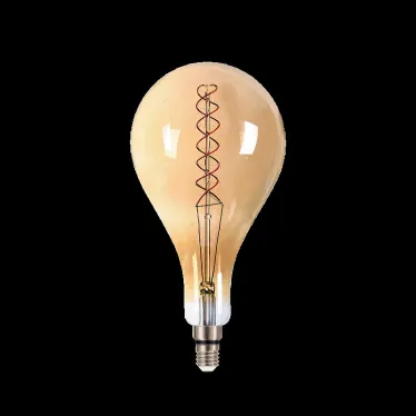 Лампа светодиодная LED Vintage Filament Flexible A160 8W E27 160*300mm Amber 620lm 2400K 1/6 | 150802008 | Gauss