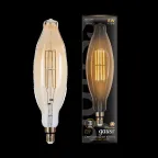 Лампа светодиодная LED Vintage Filament BT120 8W E27 120*420mm Amber 780lm 2400K 1/10 | 155802008 | Gauss