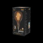 Лампа светодиодная LED Vintage Filament A160 8W E27 160*300mm Amber 780lm 2400K 1/6 | 149802008 | Gauss