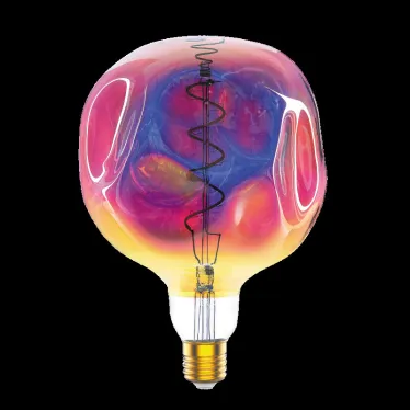 Лампа светодиодная LED Filament Rainbow Spiral G150CR 5W E27 250lm 1800K 1/6 | 1007802103 | Gauss