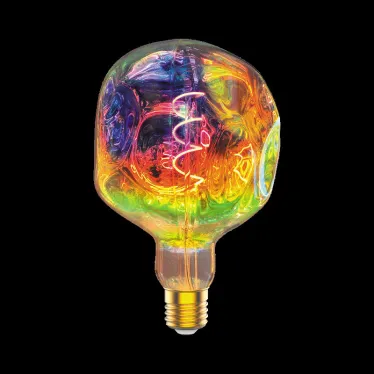 Лампа светодиодная LED Filament Rainbow Spiral G150CR 5W E27 250lm 1800K 1/6 | 1007802103 | Gauss