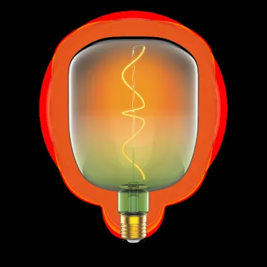 Лампа светодиодная LED Filament Flexible V140-DC Green-Clear E27 5W 200lm 1800K 140*200mm 1/6 | 1009802105 | Gauss