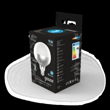 Лампа светодиодная LED Filament G125-DC Mirror-Milky E27 9W 890lm 4000K 125*178mm 1/10 | 1014802209 | Gauss