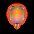 Лампа светодиодная LED Filament Flexible V140-DC Pink-Clear E27 5W 200lm 1800K 140*200mm 1/6 | 1010802105 | Gauss