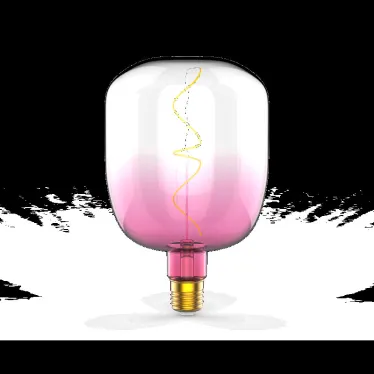 Лампа светодиодная LED Filament Flexible V140-DC Pink-Clear E27 5W 200lm 1800K 140*200mm 1/6 | 1010802105 | Gauss