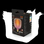 Лампа светодиодная LED Filament Flexible V140-DC Pink-Clear E27 5W 200lm 1800K 140*200mm 1/6 | 1010802105 | Gauss