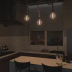 Лампа светодиодная LED Filament Flexible G125-C Pink E27 5W 190lm 1800K 125*178mm 1/10 | 1011802105 | Gauss