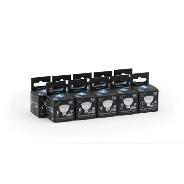 Лампа светодиодная LED 5Вт GU5.3 220В 4100К MR16 | 101505205 | Gauss