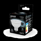 Лампа светодиодная LED 5Вт GU5.3 220В 4100К MR16 | 101505205 | Gauss