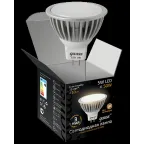 Лампа светодиодная LED 5Вт GU5.3 220В 3000К MR16 | 101505105 | Gauss