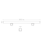 Светильник светодиодный ДБУ-18w 6400К 1400Лм IP65 линейный