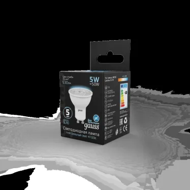 Лампа светодиодная LED 5Вт GU10 220В 4100К MR16 | 101506205 | Gauss