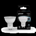 Лампа светодиодная LED 5Вт GU10 220В 4100К MR16 | 101506205 | Gauss