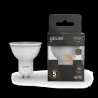 Лампа светодиодная LED 5W MR16 GU10-dim 3000K диммир. | 101506105-D | Gauss