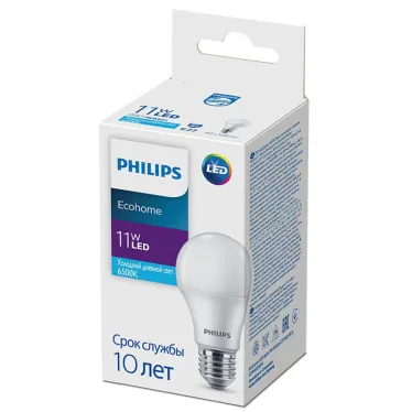 Лампа светодиодная Bulb 11Вт 950Лм 6500К E27  | 929002299417 | Philips