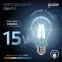 Лампа светодиодная Filament А60 15W 1450lm 4100К Е27 LED 1/10/40 | 102902215 | Gauss