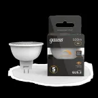 Лампа светодиодная LED 5Вт GU5.3-dim 220В 3000К MR16 диммируемая | 101505105-D | Gauss