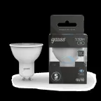 Лампа светодиодная LED 5W MR16 GU10-dim 4100K диммир. | 101506205-D | Gauss