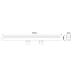 Светильник светодиодный ДБУ-36w 24в RGB IP65 с DMX линейный