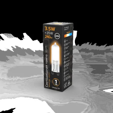Лампа светодиодная LED 3,5Вт G9 AC220-240В 3000К Glass | 107809103 | Gauss