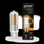 Лампа светодиодная LED 3,5Вт G9 AC220-240В 3000К Glass | 107809103 | Gauss