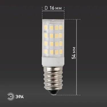 Лампа светодиодная LED T25-3,5W-CORN-827-E14  СТАНДАРТ (диод, капсула, 3,5Вт, тепл, E14) | Б0028744 | ЭРА
