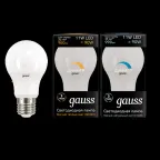 Лампа светодиодная LED 11Вт E27 220В 3000К A60, диммируемая | 102502111-D | Gauss