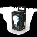 Лампа светодиодная LED 10Вт E27 220В 4100К A60, диммируемая | 102502210-S | Gauss
