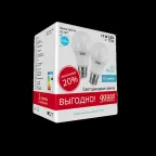 Лампа светодиодная LED 11Вт E27 220В 4100К Elementary (2 лампы в упаковке) | 23221P | Gauss