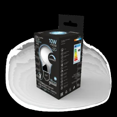 Лампа светодиодная LED 10Вт E27 220В 4100К A60, диммируемая | 102202210-D | Gauss