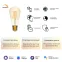Лампа светодиодная филаментная Smart Home DIM E27 ST64 Golden 7 Вт 1/10/40 | 1290112 | Gauss