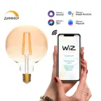 Лампа светодиодная филаментная Smart Home DIM E27 G95 Golden 7 Вт 1/40 | 1320112 | Gauss