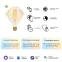 Лампа светодиодная филаментная Smart Home DIM+CCT E27 Diamond Golden 6,5 Вт 2000-5500 К 1/40 | 1370112 | Gauss