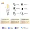 Лампа светодиодная филаментная Smart Home DIM E14 C35 4,5 Вт 1/10/40 | 1230112 | Gauss