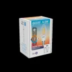 Лампа светодиодная филаментная Smart Home DIM+CCT E14 C35 4,5 Вт 2000-6500 К 1/10/40 | 1250112 | Gauss
