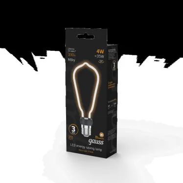 Лампа светодиодная LED Filament Bulbless ST64 Milky E27 4W 330lm 2700K 64*165mm 1/10/100 | 1005802104 | Gauss