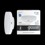Лампа светодиодная LED Elementary GX53 11W 850lm 6500K 1/10/100 | 83831 | Gauss