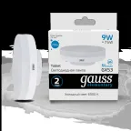 Лампа светодиодная LED Elementary GX53 9W 680lm 6500K 1/10/100 | 83839 | Gauss