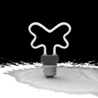 Лампа светодиодная LED Filament Bulbless CT35 Milky E14 4W 330lm 2700K 35*150mm 1/10/100 | 1000801104 | Gauss