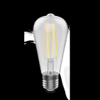 Лампа светодиодная Filament ST64 10W 970lm 4100К Е27 | 157802210 | Gauss