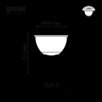 Лампа светодиодная Basic MR16 6,5W 480lm 4100K GU5.3 LED 1/10/100 | 1013527 | Gauss