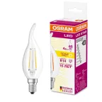 Лампа светодиодная LED SCL BA40 4W/827 230V CL FIL E14 470lm FS1 | 4058075055452 | Osram