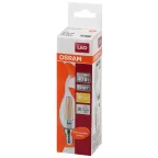 Лампа светодиодная LED SCL BA40 4W/827 230V CL FIL E14 470lm FS1 | 4058075055452 | Osram