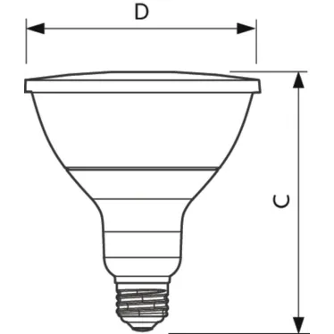Лампа светодиодная LED MAS LED spot D-100WE27 927 PAR38 25 | 929001322508 | PHILIPS